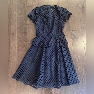 Banana Republic Navy Eyelet Dress size 0